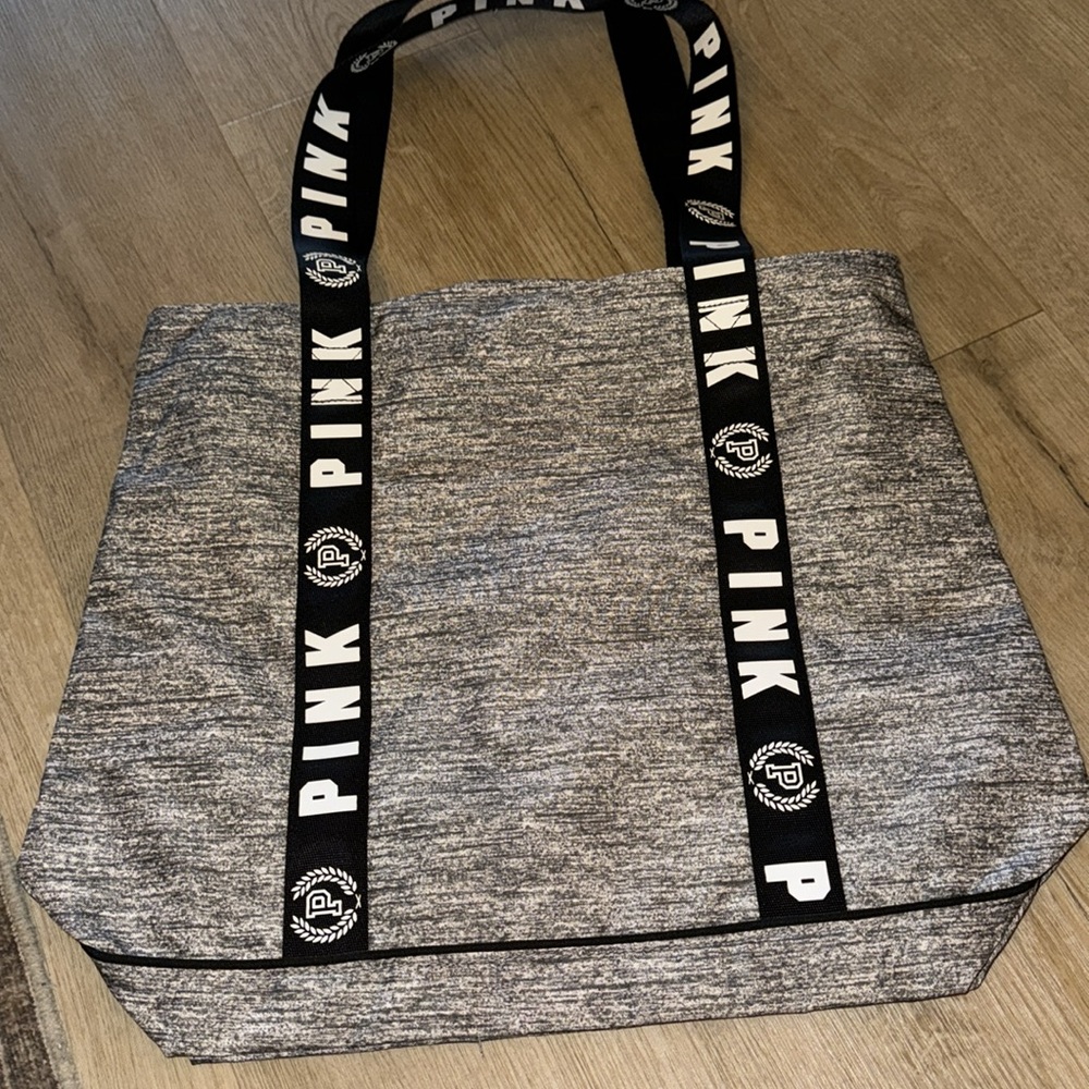 Victoria's Secret PINK Grey Tote Bag - Picture 6 of 8